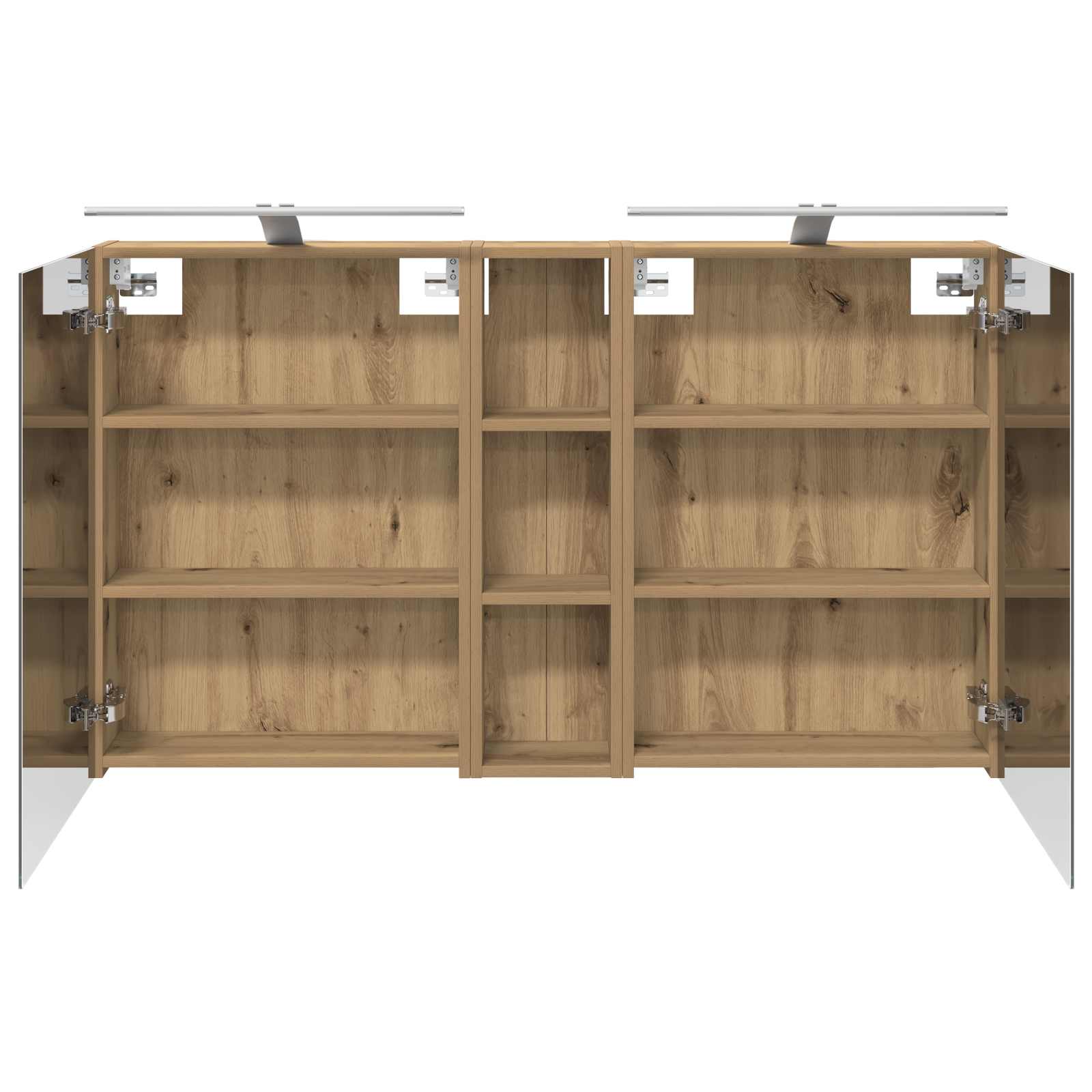 Badezimmerschrank-Set 3 pcs 120 x 14,5 x 70 cm Holzwerkstoff