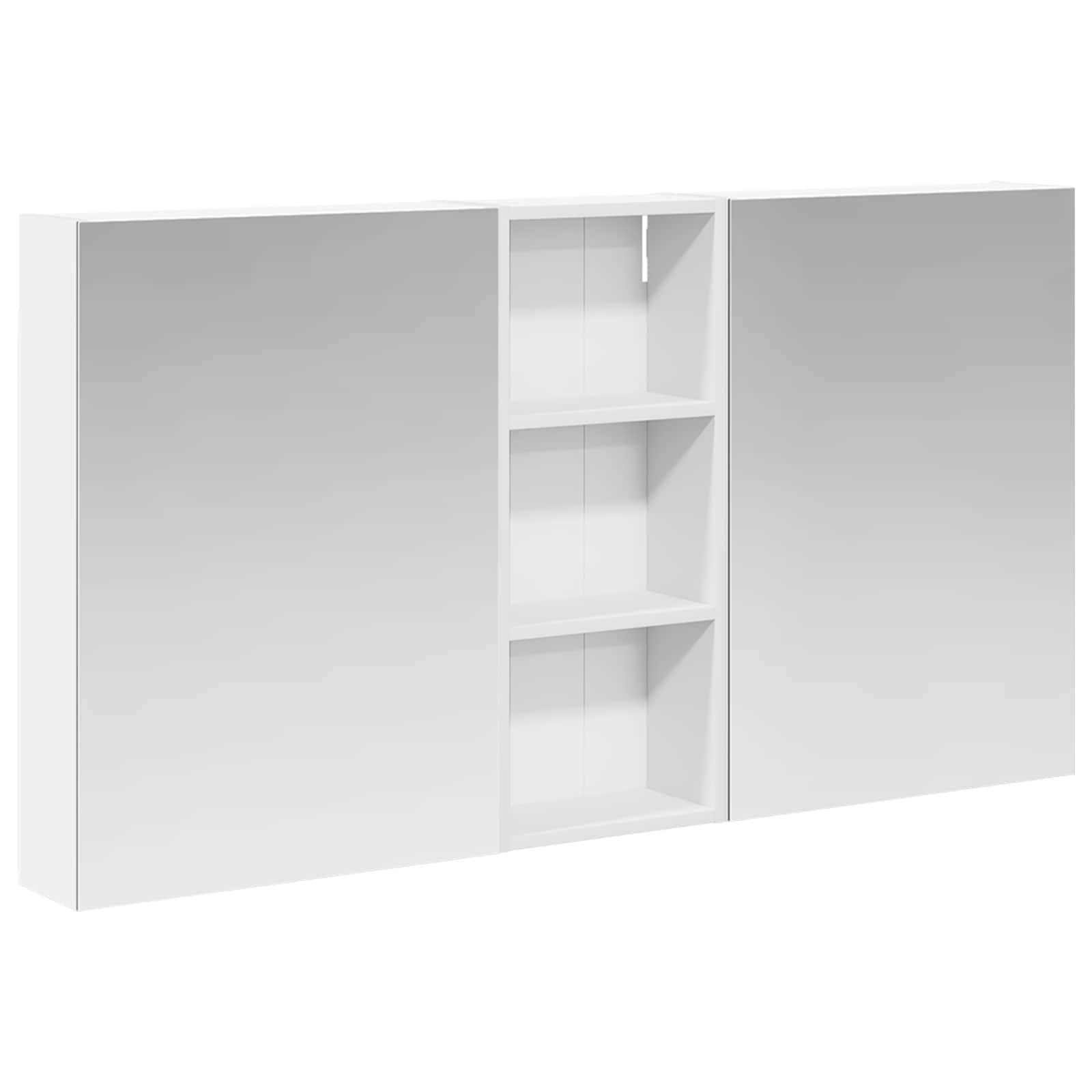 Badezimmerschrank-Set 3 pcs 130 x 14,5 x 70 cm Holzwerkstoff