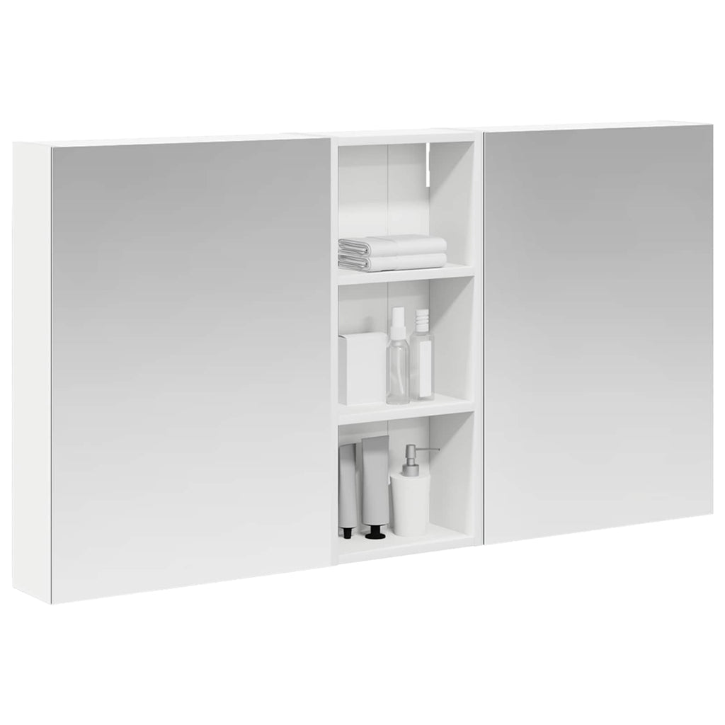 Badezimmerschrank-Set 3 pcs 130 x 14,5 x 70 cm Holzwerkstoff