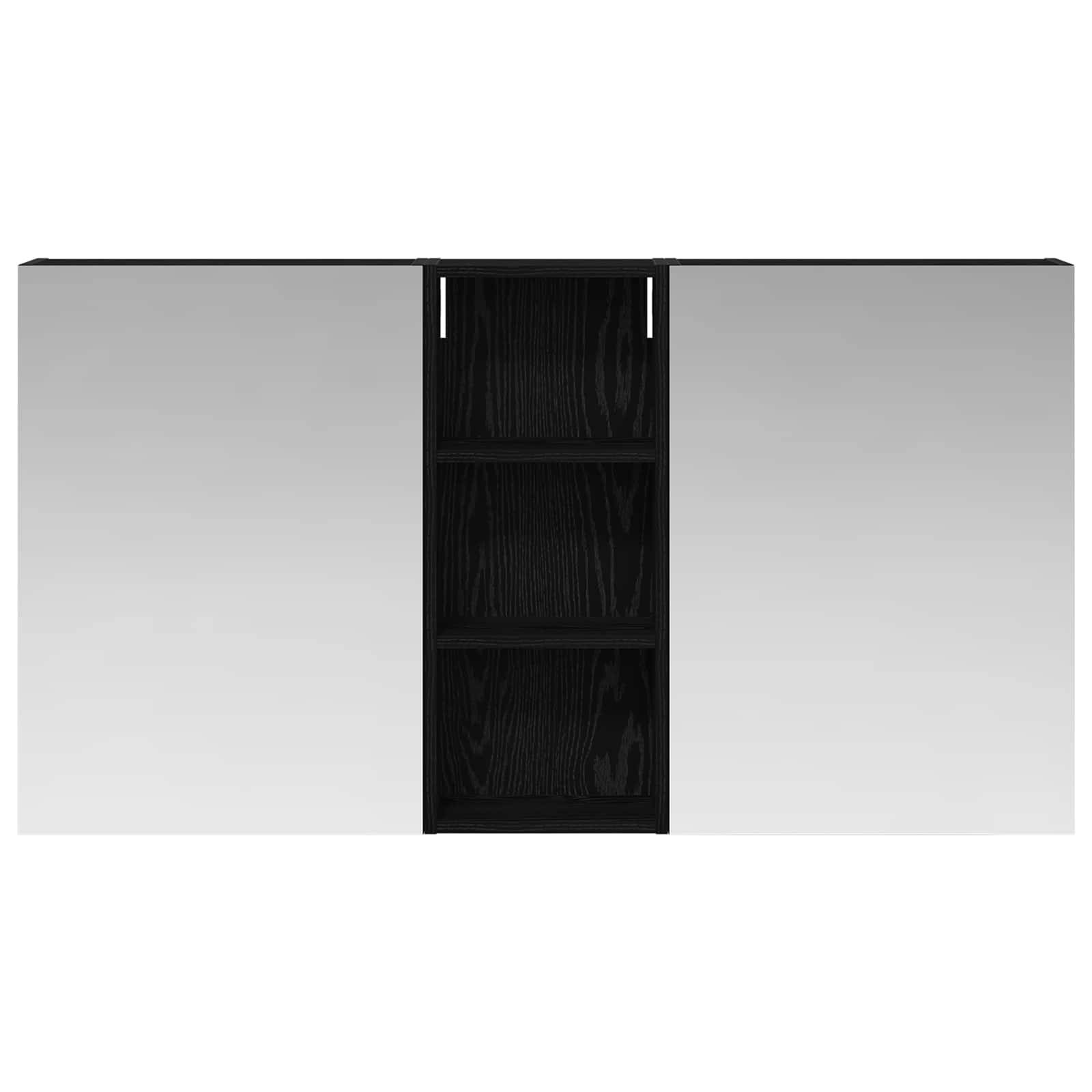 Badezimmerschrank-Set 3 pcs 130 x 14,5 x 70 cm Holzwerkstoff
