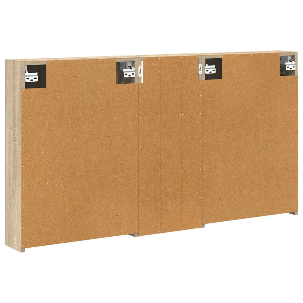 Badezimmerschrank-Set 3 pcs 130 x 14,5 x 70 cm Holzwerkstoff