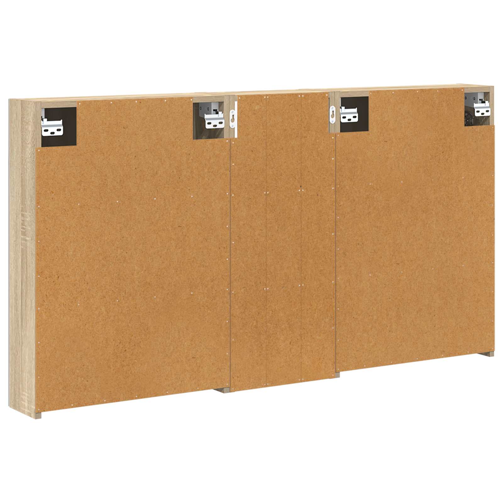 Badezimmerschrank-Set 3 pcs 130 x 14,5 x 70 cm Holzwerkstoff