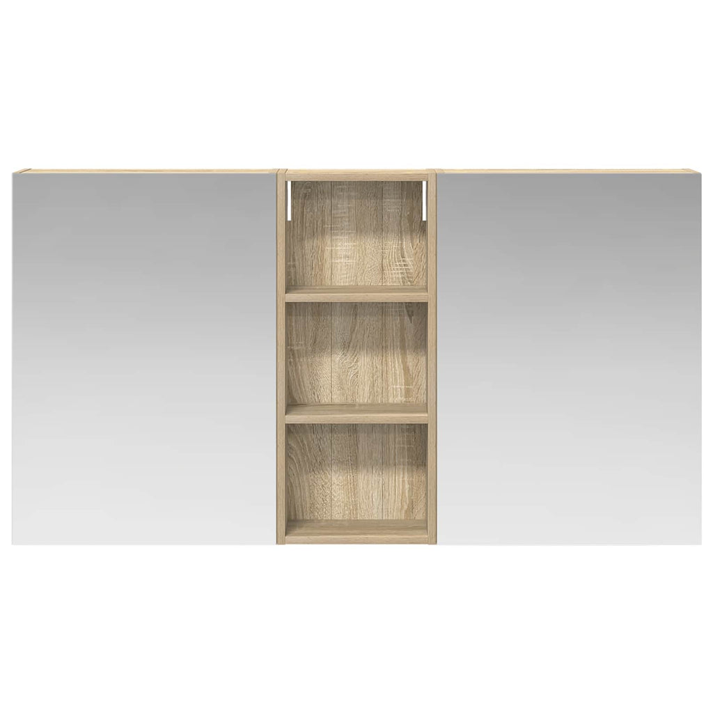Badezimmerschrank-Set 3 pcs 130 x 14,5 x 70 cm Holzwerkstoff