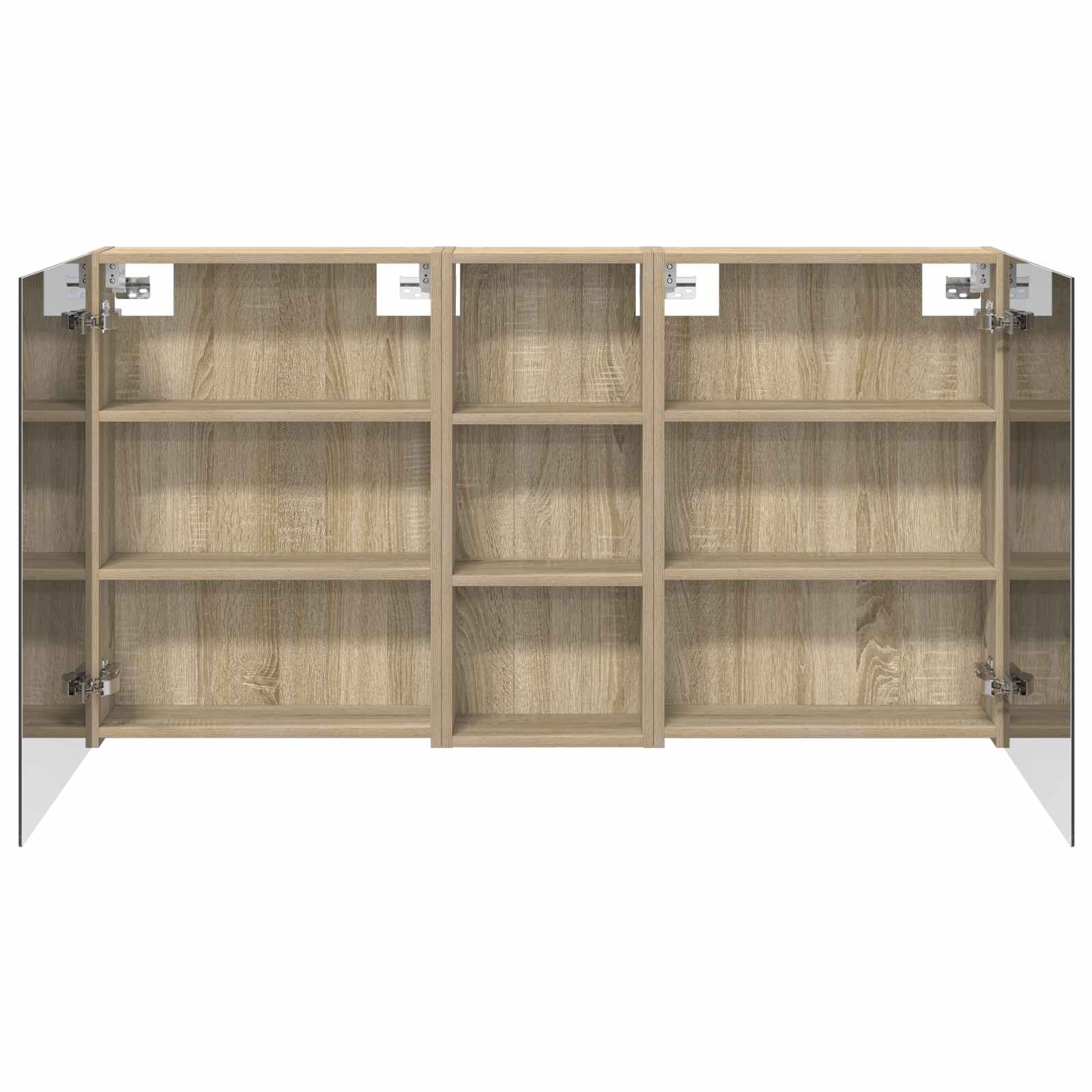 Badezimmerschrank-Set 3 pcs 130 x 14,5 x 70 cm Holzwerkstoff