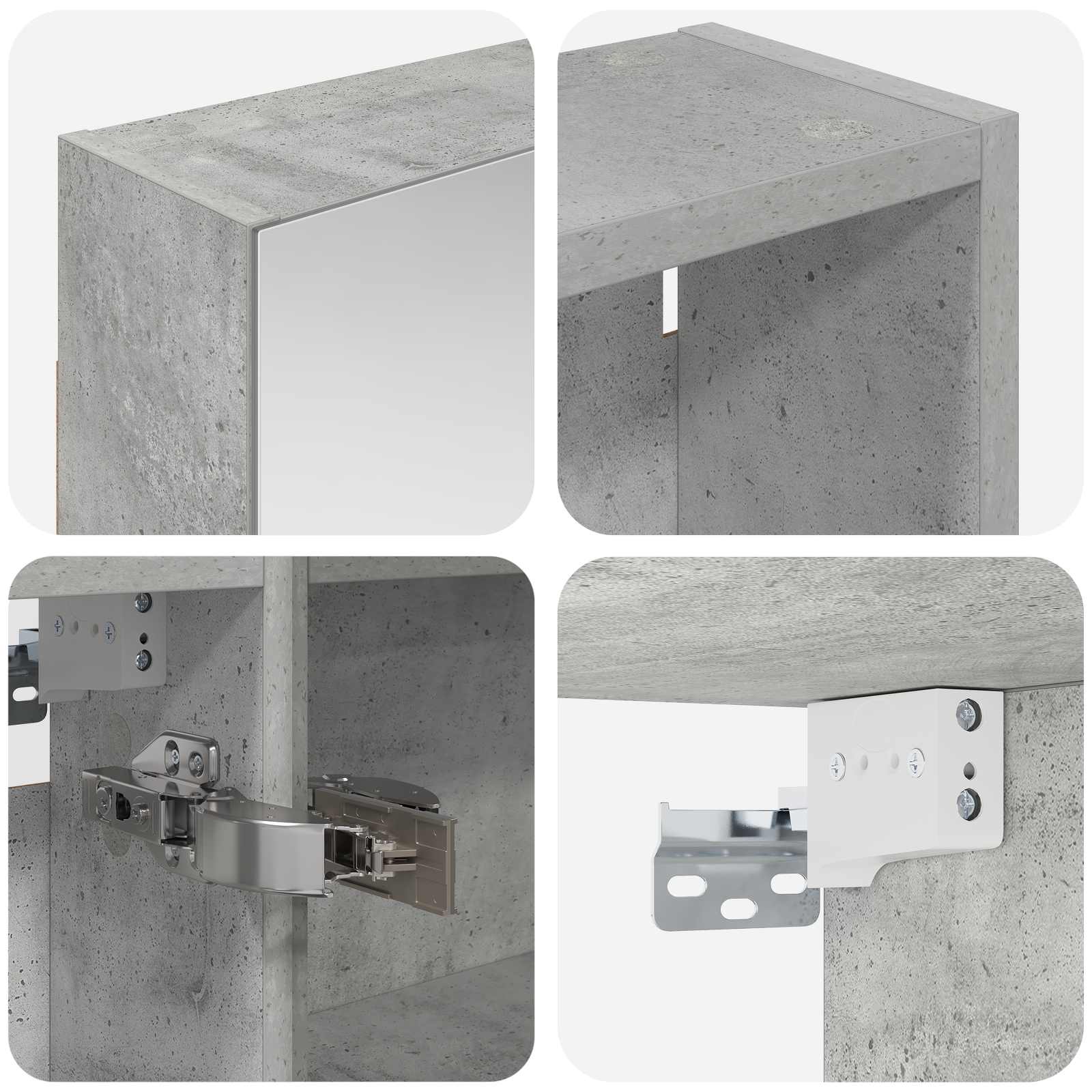 Badezimmerschrank-Set 3 pcs 130 x 14,5 x 70 cm Holzwerkstoff