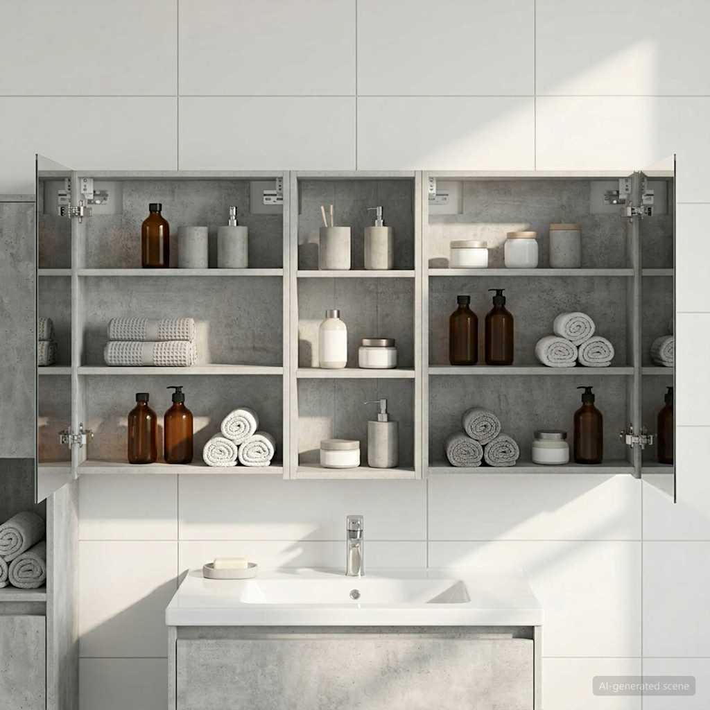 Badezimmerschrank-Set 3 pcs 130 x 14,5 x 70 cm Holzwerkstoff