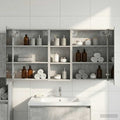 Badezimmerschrank-Set 3 pcs 130 x 14,5 x 70 cm Holzwerkstoff
