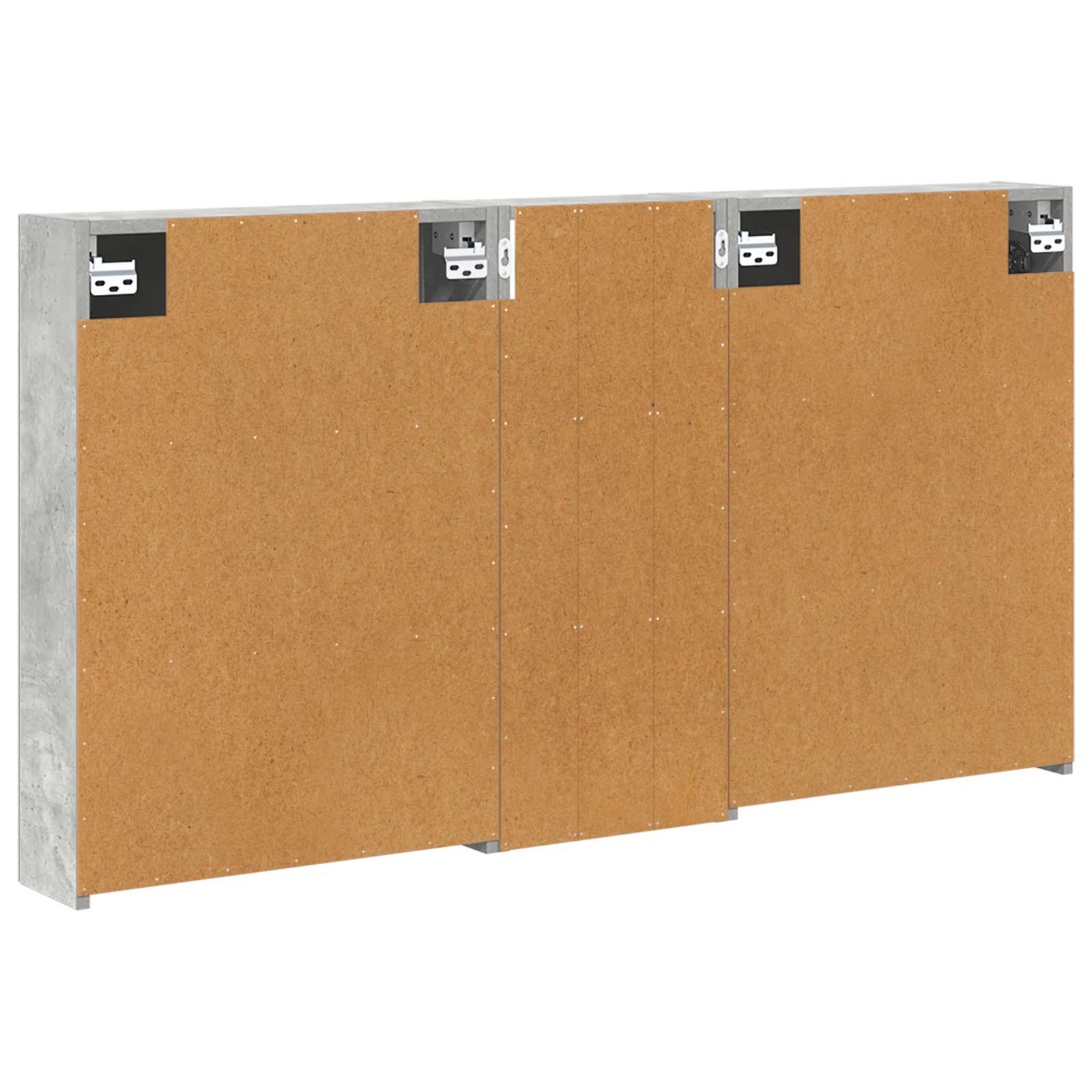 Badezimmerschrank-Set 3 pcs 130 x 14,5 x 70 cm Holzwerkstoff