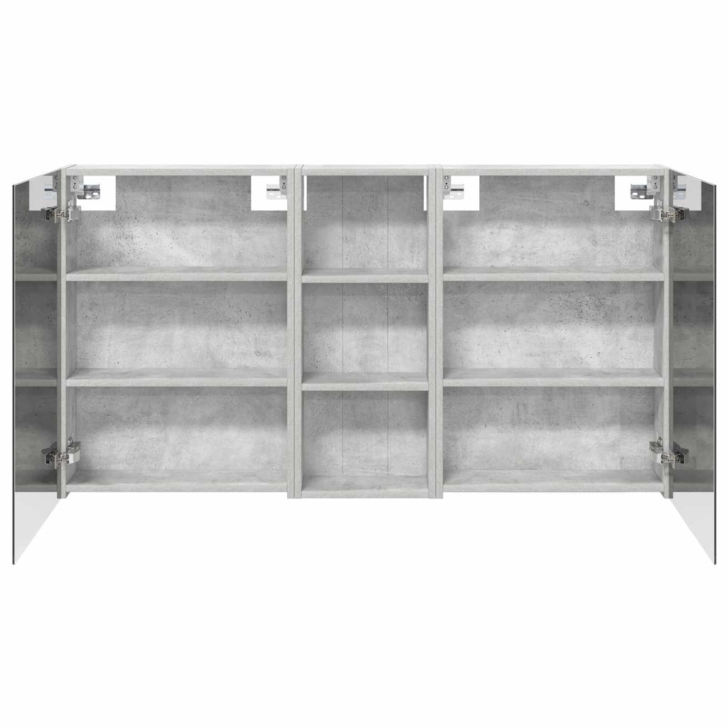 Badezimmerschrank-Set 3 pcs 130 x 14,5 x 70 cm Holzwerkstoff