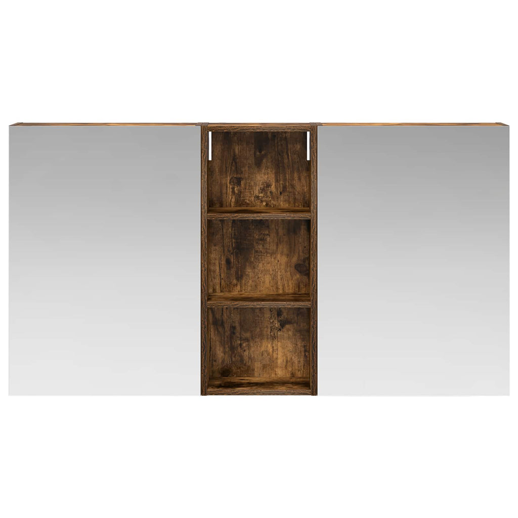 Badezimmerschrank-Set 3 pcs 130 x 14,5 x 70 cm Holzwerkstoff