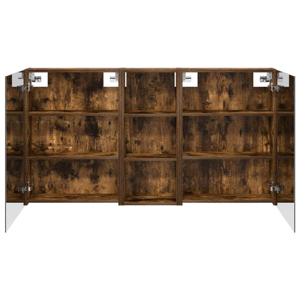 Badezimmerschrank-Set 3 pcs 130 x 14,5 x 70 cm Holzwerkstoff