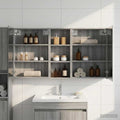 Badezimmerschrank-Set 3 pcs 130 x 14,5 x 70 cm Holzwerkstoff