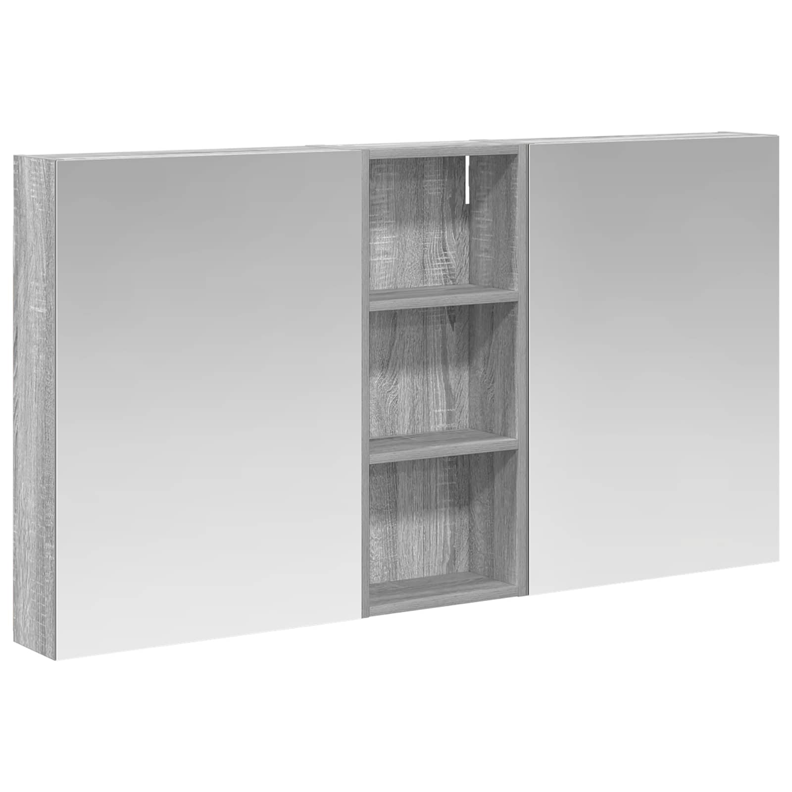 Badezimmerschrank-Set 3 pcs 130 x 14,5 x 70 cm Holzwerkstoff
