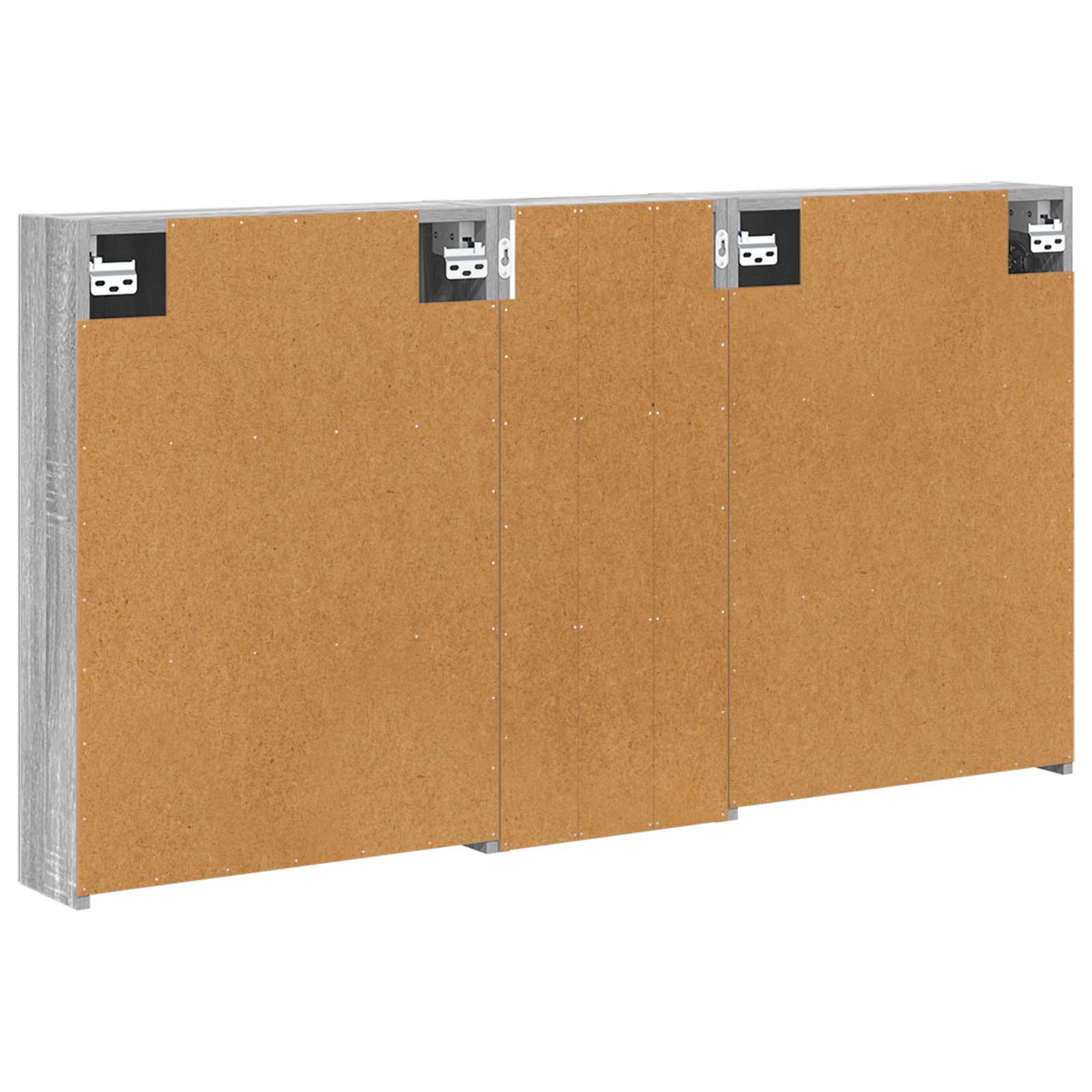Badezimmerschrank-Set 3 pcs 130 x 14,5 x 70 cm Holzwerkstoff