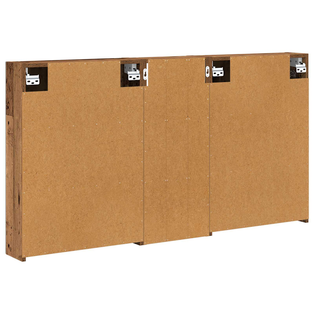 Badezimmerschrank-Set 3 pcs 130 x 14,5 x 70 cm Holzwerkstoff