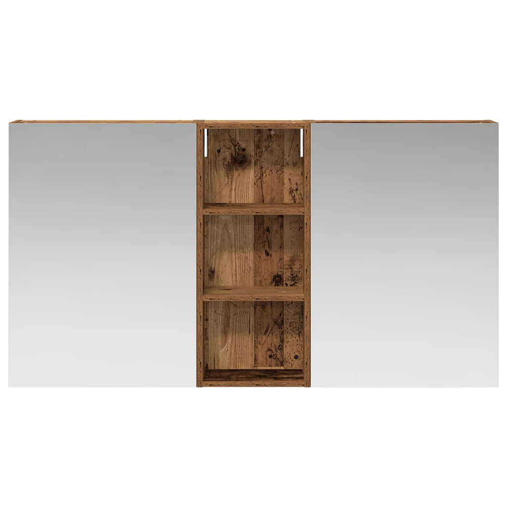 Badezimmerschrank-Set 3 pcs 130 x 14,5 x 70 cm Holzwerkstoff