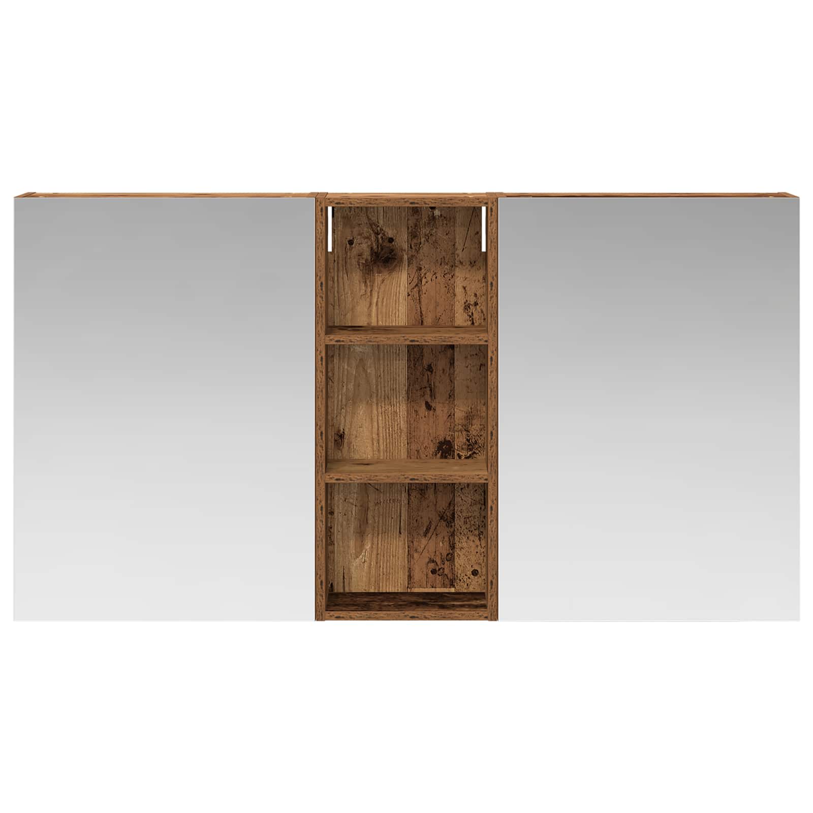 Badezimmerschrank-Set 3 pcs 130 x 14,5 x 70 cm Holzwerkstoff