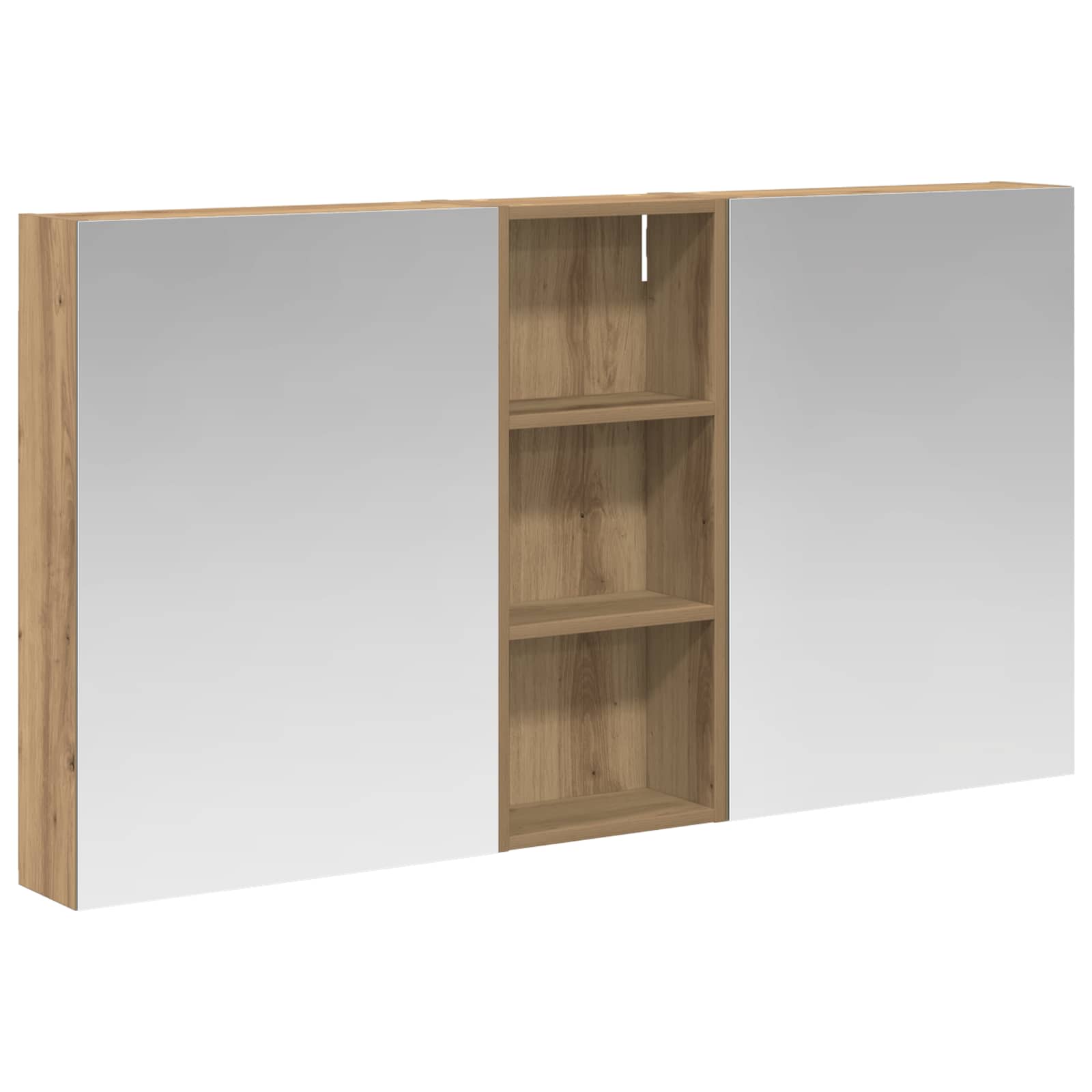 Badezimmerschrank-Set 3 pcs 130 x 14,5 x 70 cm Holzwerkstoff