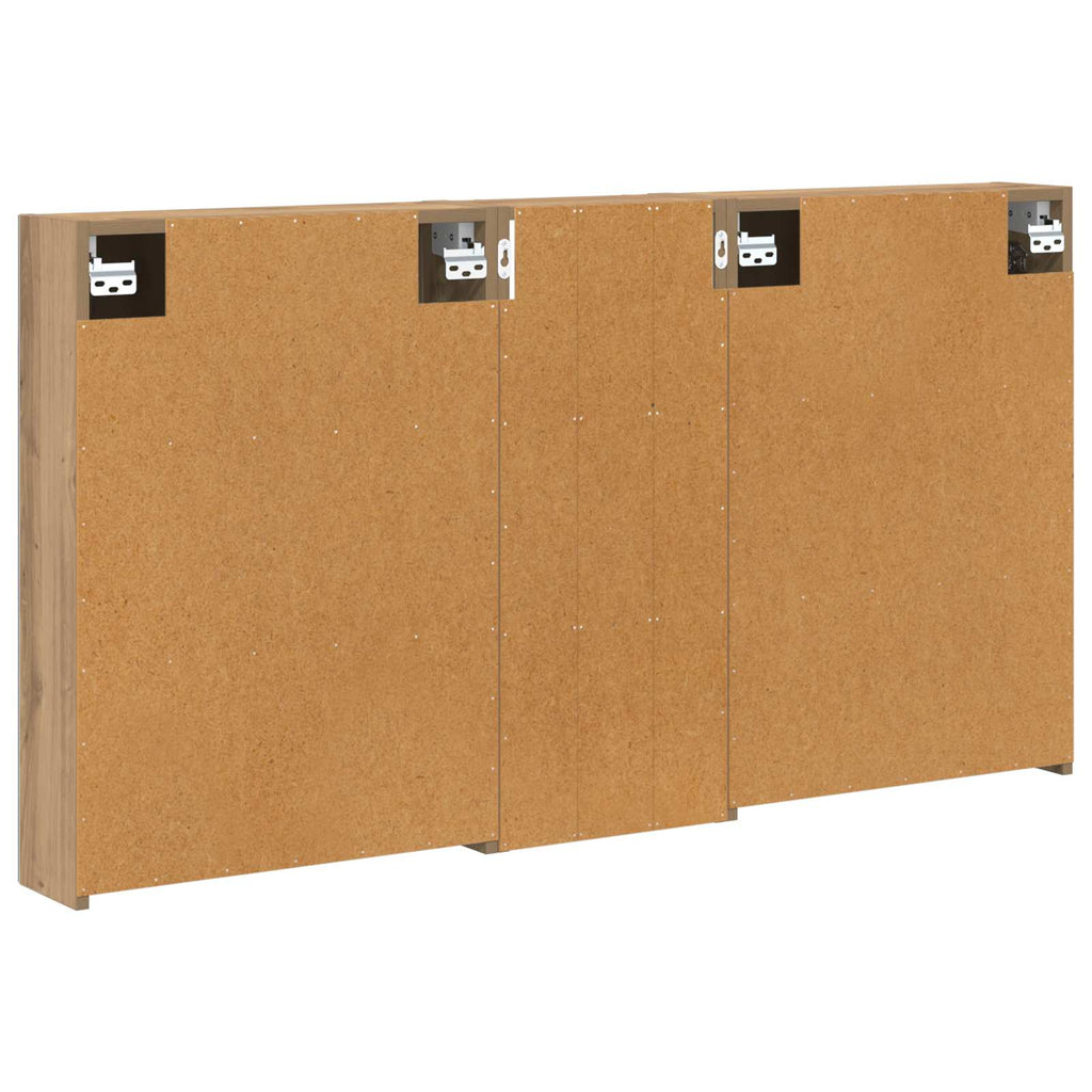 Badezimmerschrank-Set 3 pcs 130 x 14,5 x 70 cm Holzwerkstoff