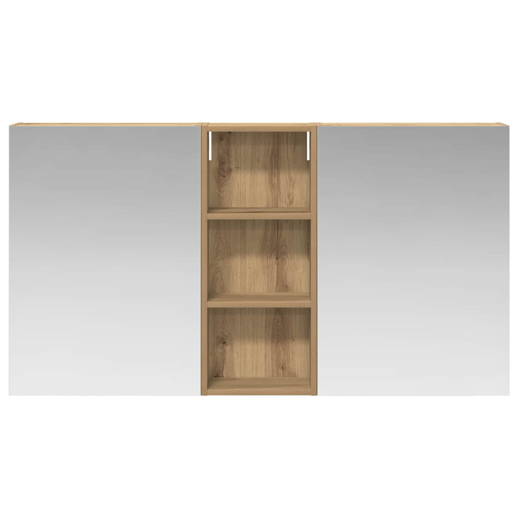 Badezimmerschrank-Set 3 pcs 130 x 14,5 x 70 cm Holzwerkstoff