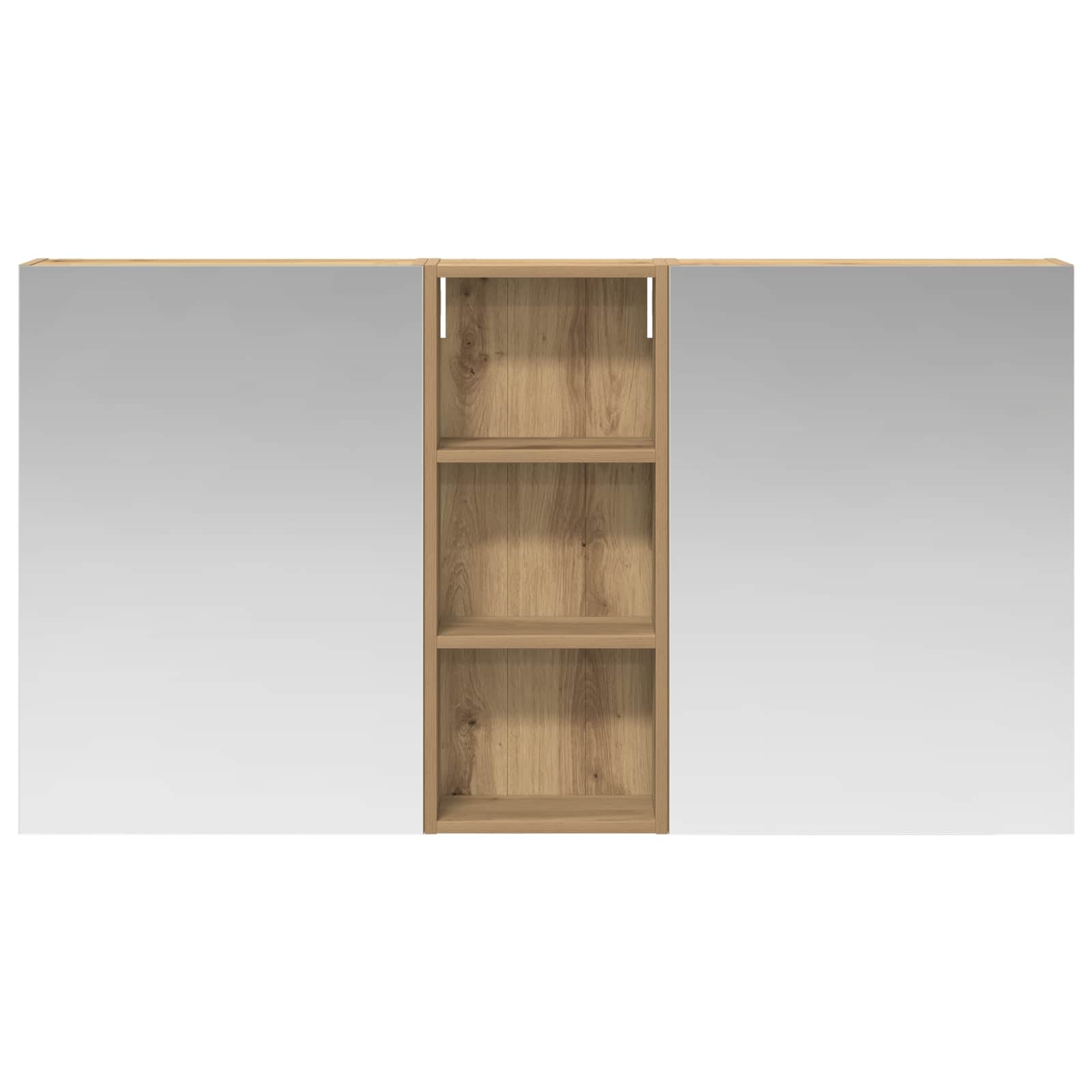 Badezimmerschrank-Set 3 pcs 130 x 14,5 x 70 cm Holzwerkstoff