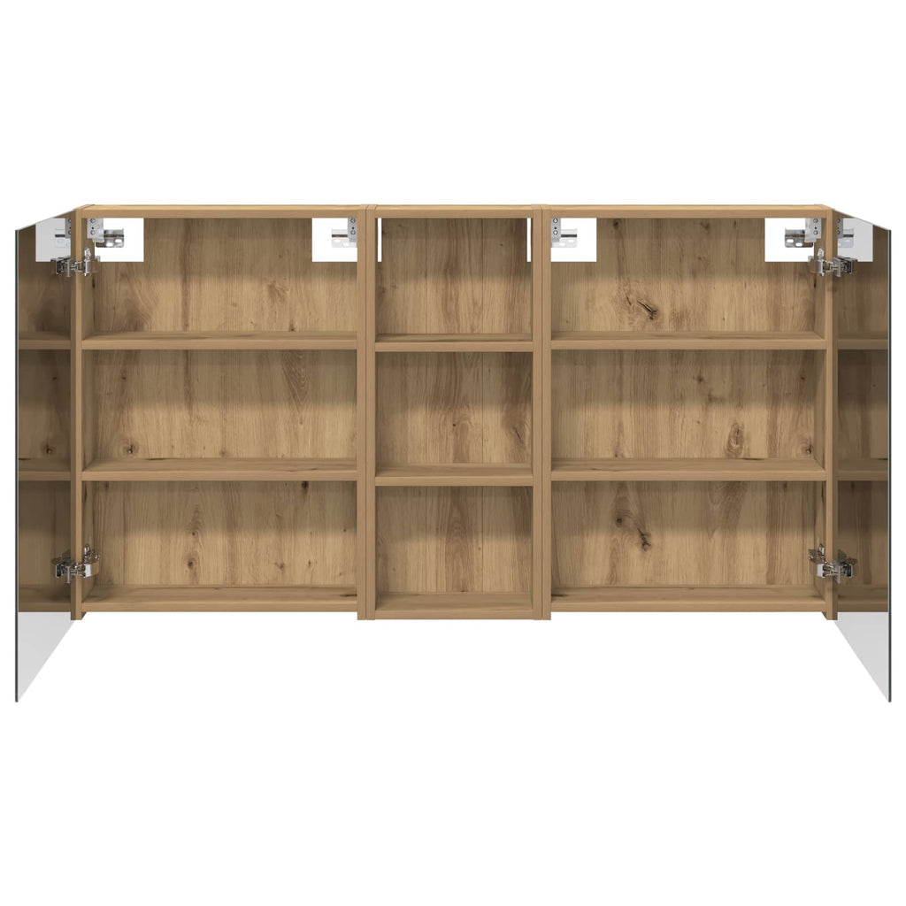 Badezimmerschrank-Set 3 pcs 130 x 14,5 x 70 cm Holzwerkstoff