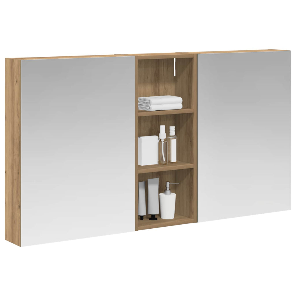 Badezimmerschrank-Set 3 pcs 130 x 14,5 x 70 cm Holzwerkstoff