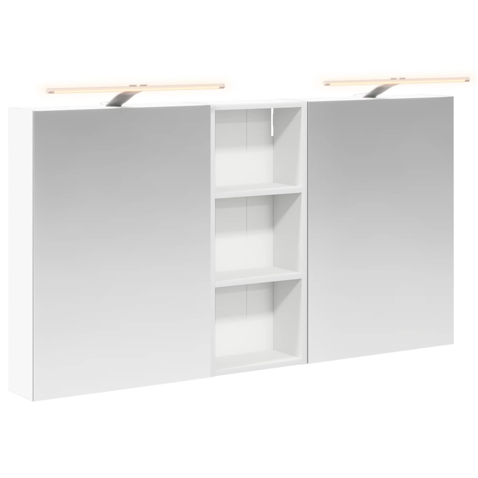Badezimmerschrank-Set 3 pcs 130 x 14,5 x 70 cm Holzwerkstoff