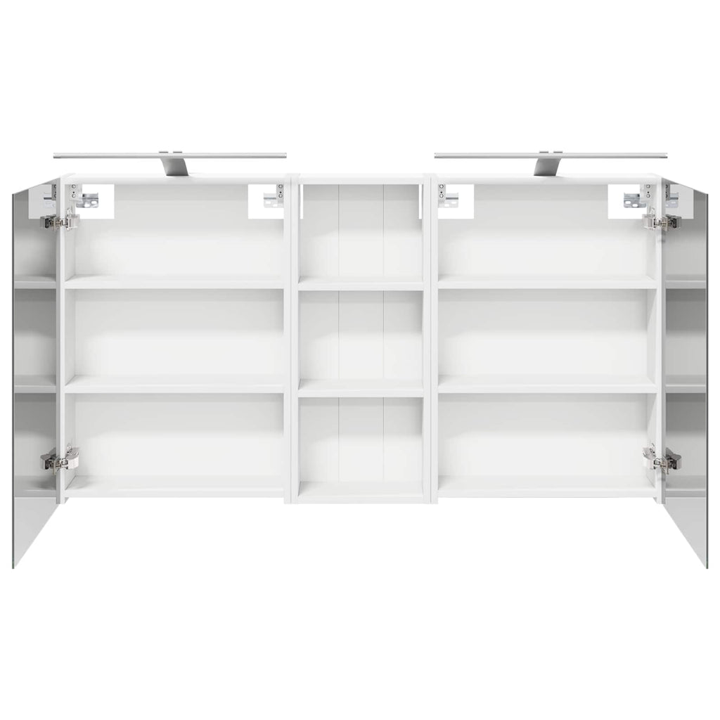 Badezimmerschrank-Set 3 pcs 130 x 14,5 x 70 cm Holzwerkstoff