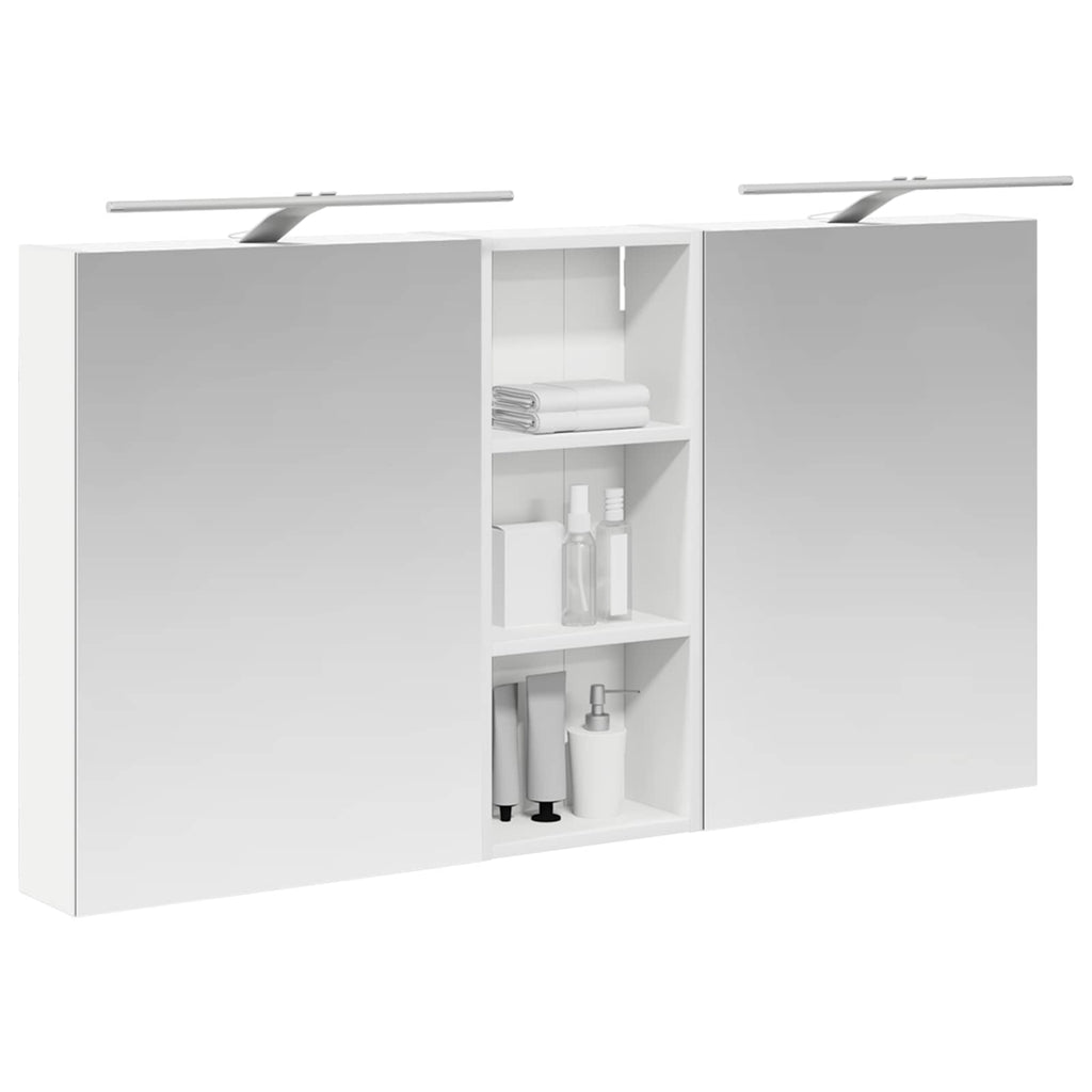 Badezimmerschrank-Set 3 pcs 130 x 14,5 x 70 cm Holzwerkstoff