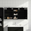 Badezimmerschrank-Set 3 pcs 130 x 14,5 x 70 cm Holzwerkstoff