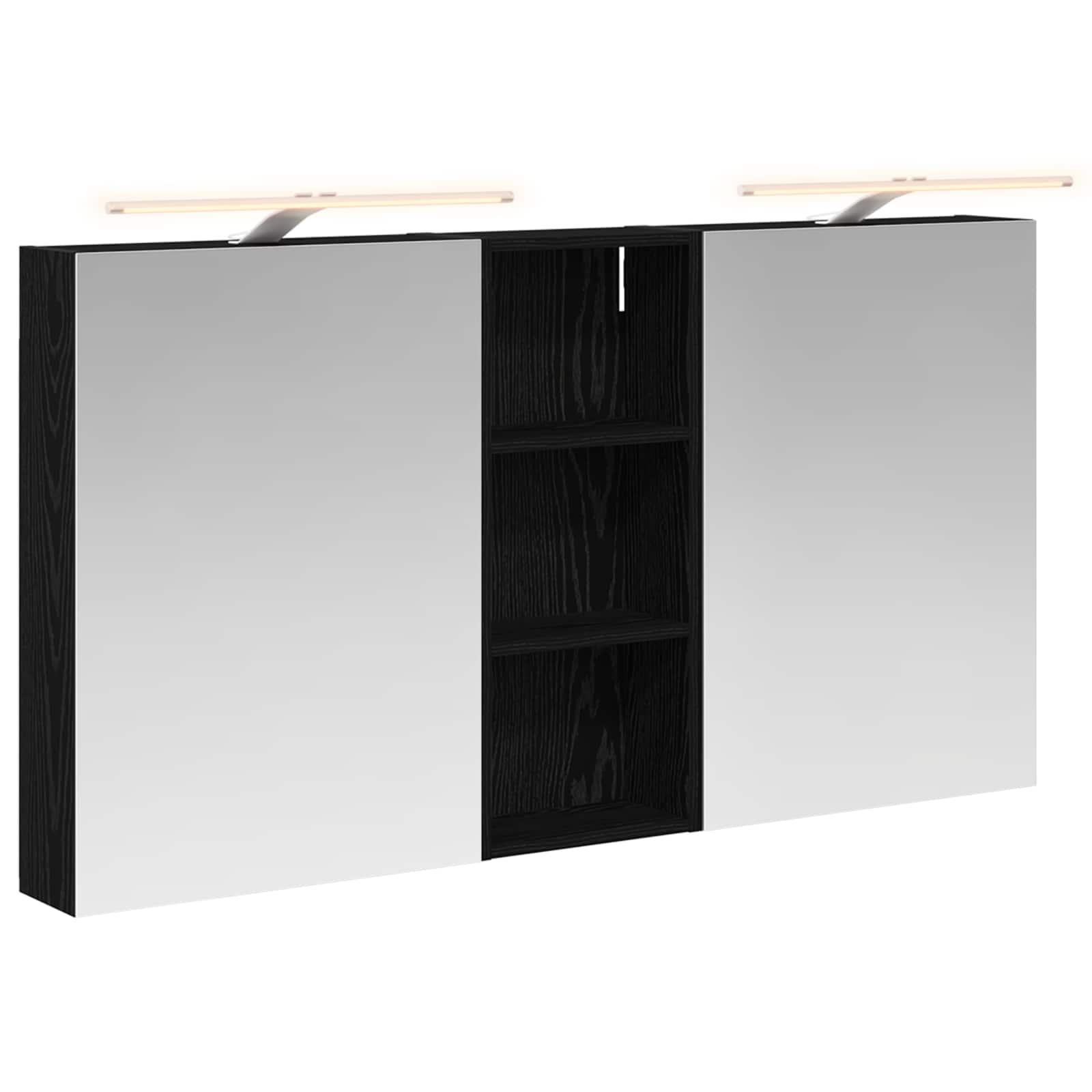 Badezimmerschrank-Set 3 pcs 130 x 14,5 x 70 cm Holzwerkstoff