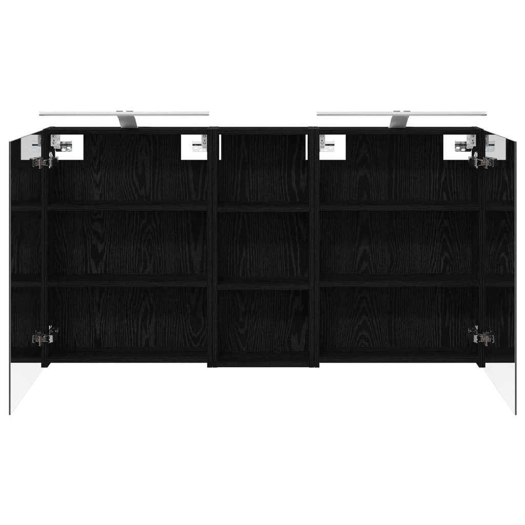 Badezimmerschrank-Set 3 pcs 130 x 14,5 x 70 cm Holzwerkstoff