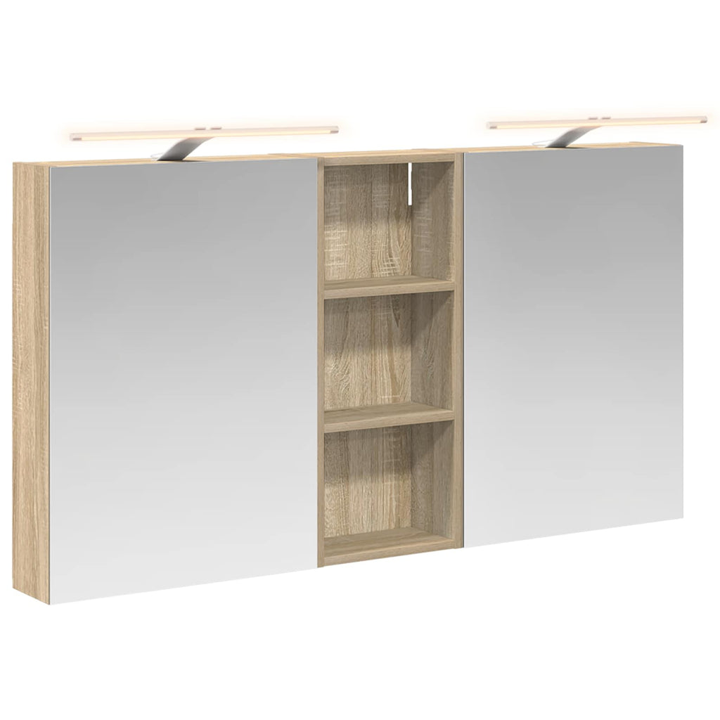 Badezimmerschrank-Set 3 pcs 130 x 14,5 x 70 cm Holzwerkstoff