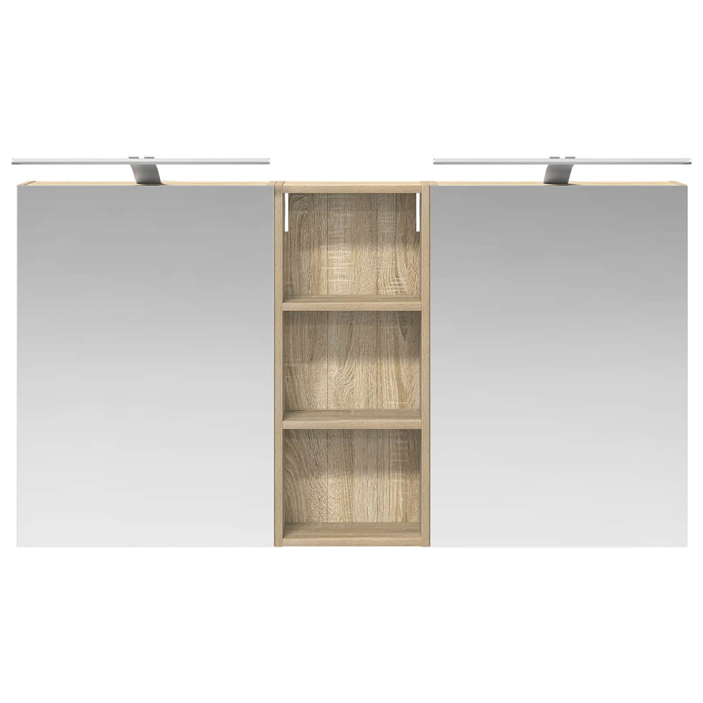 Badezimmerschrank-Set 3 pcs 130 x 14,5 x 70 cm Holzwerkstoff