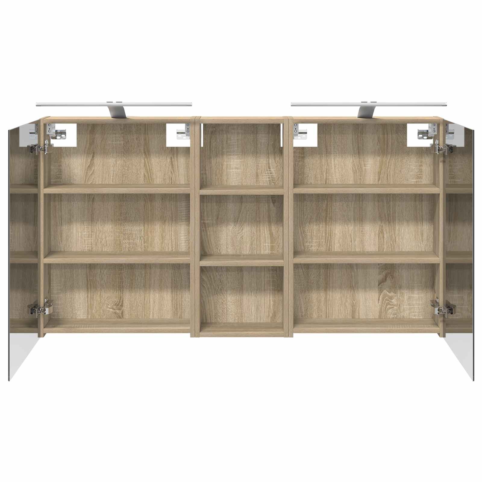 Badezimmerschrank-Set 3 pcs 130 x 14,5 x 70 cm Holzwerkstoff