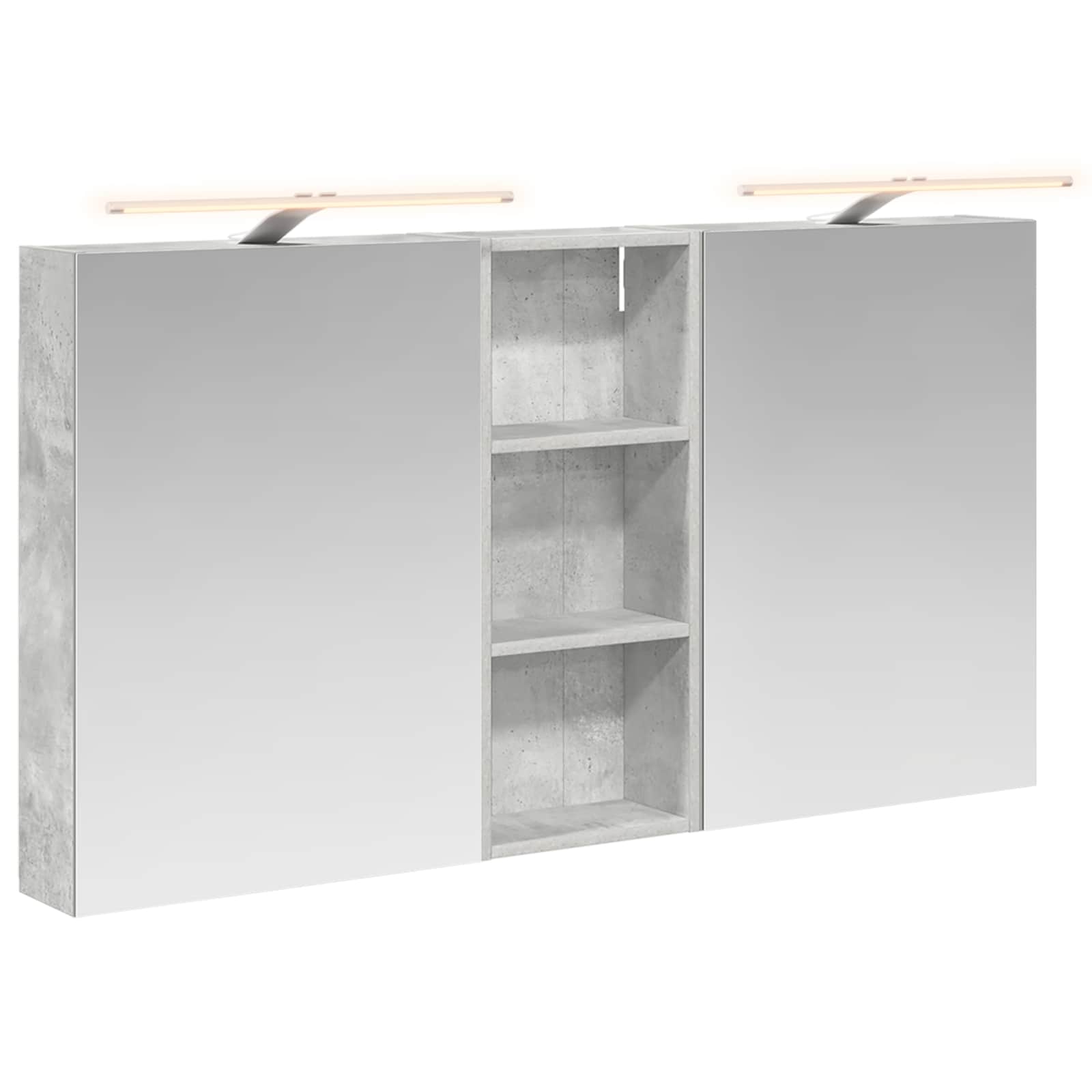 Badezimmerschrank-Set 3 pcs 130 x 14,5 x 70 cm Holzwerkstoff