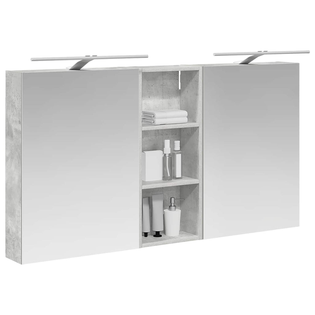 Badezimmerschrank-Set 3 pcs 130 x 14,5 x 70 cm Holzwerkstoff