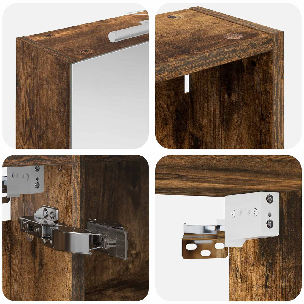 Badezimmerschrank-Set 3 pcs 130 x 14,5 x 70 cm Holzwerkstoff