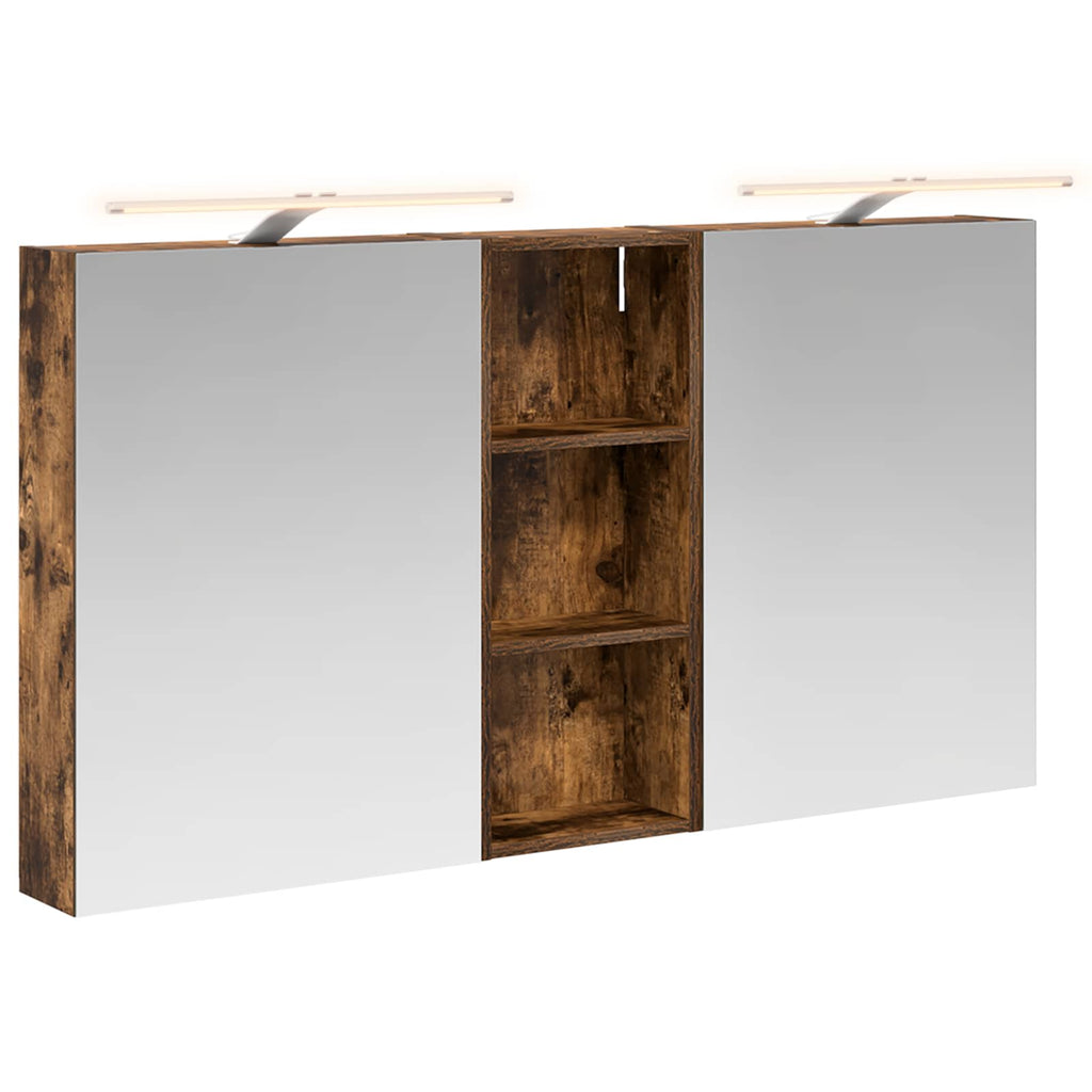 Badezimmerschrank-Set 3 pcs 130 x 14,5 x 70 cm Holzwerkstoff