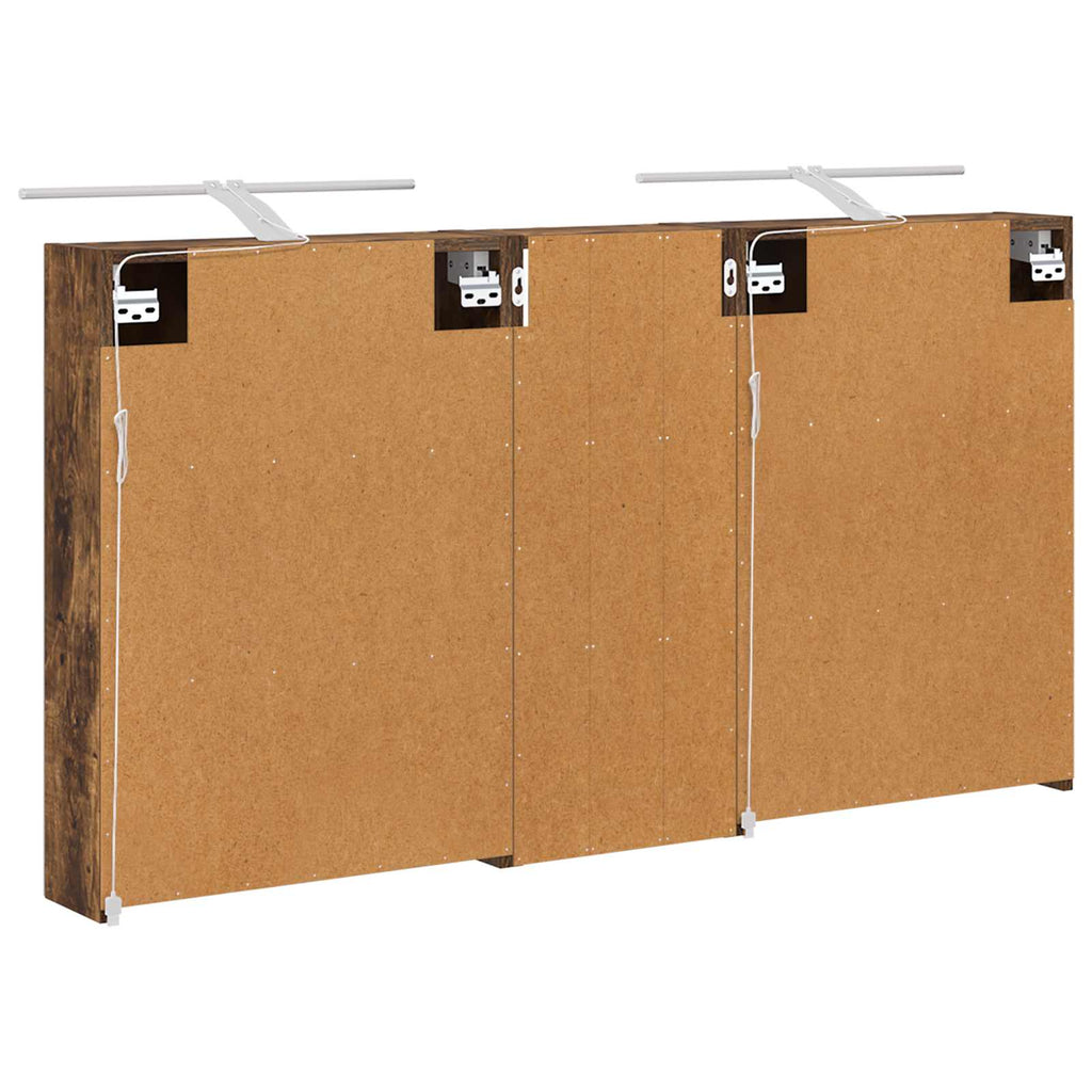 Badezimmerschrank-Set 3 pcs 130 x 14,5 x 70 cm Holzwerkstoff