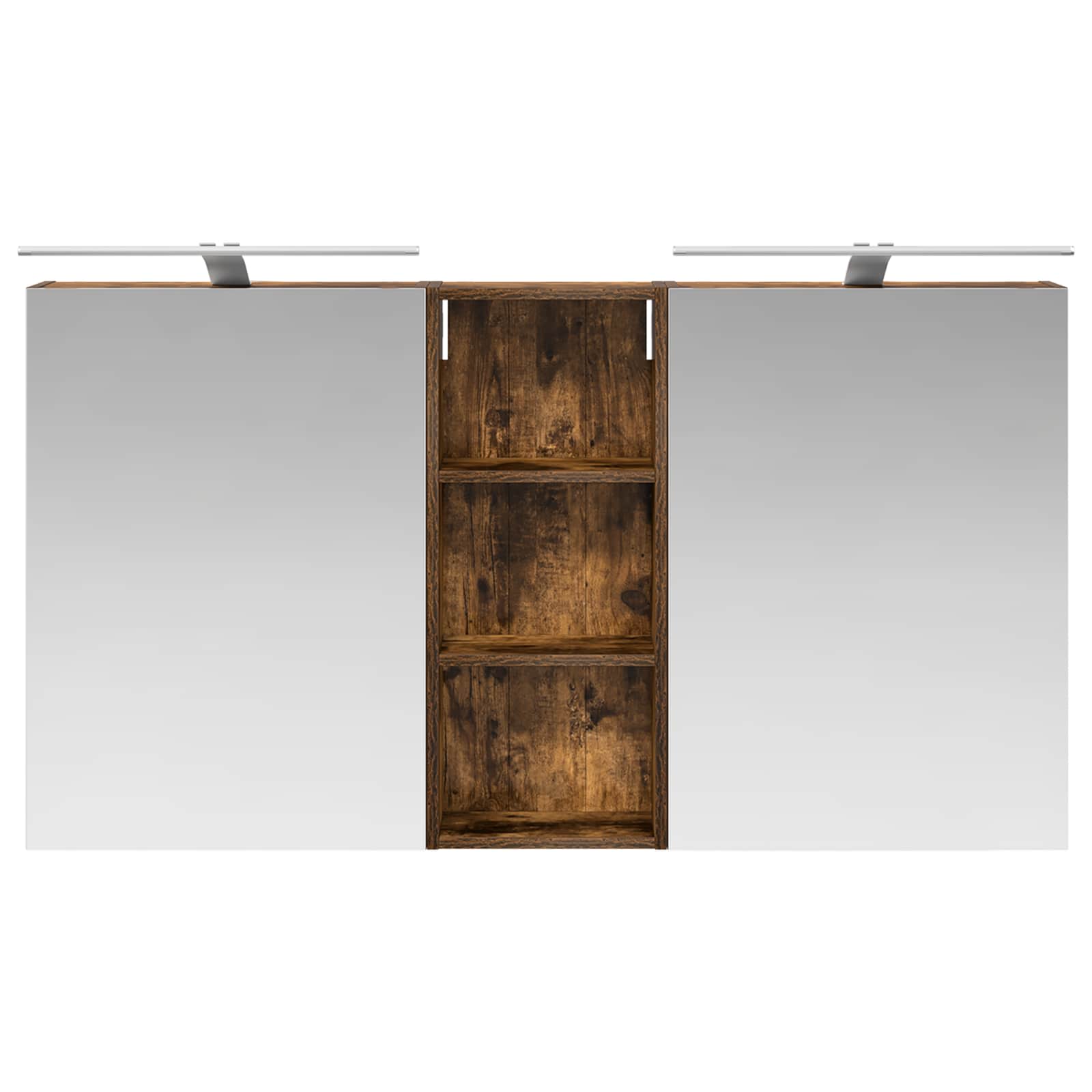 Badezimmerschrank-Set 3 pcs 130 x 14,5 x 70 cm Holzwerkstoff