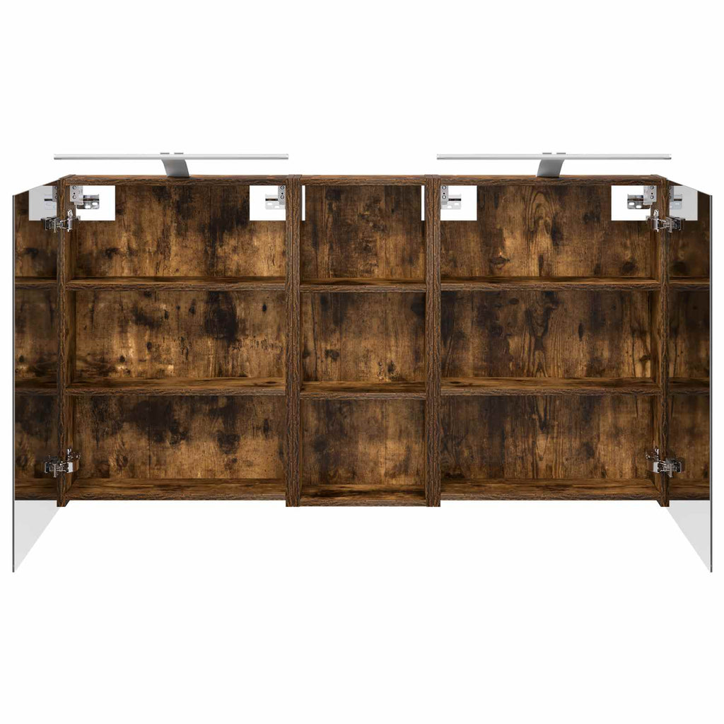 Badezimmerschrank-Set 3 pcs 130 x 14,5 x 70 cm Holzwerkstoff