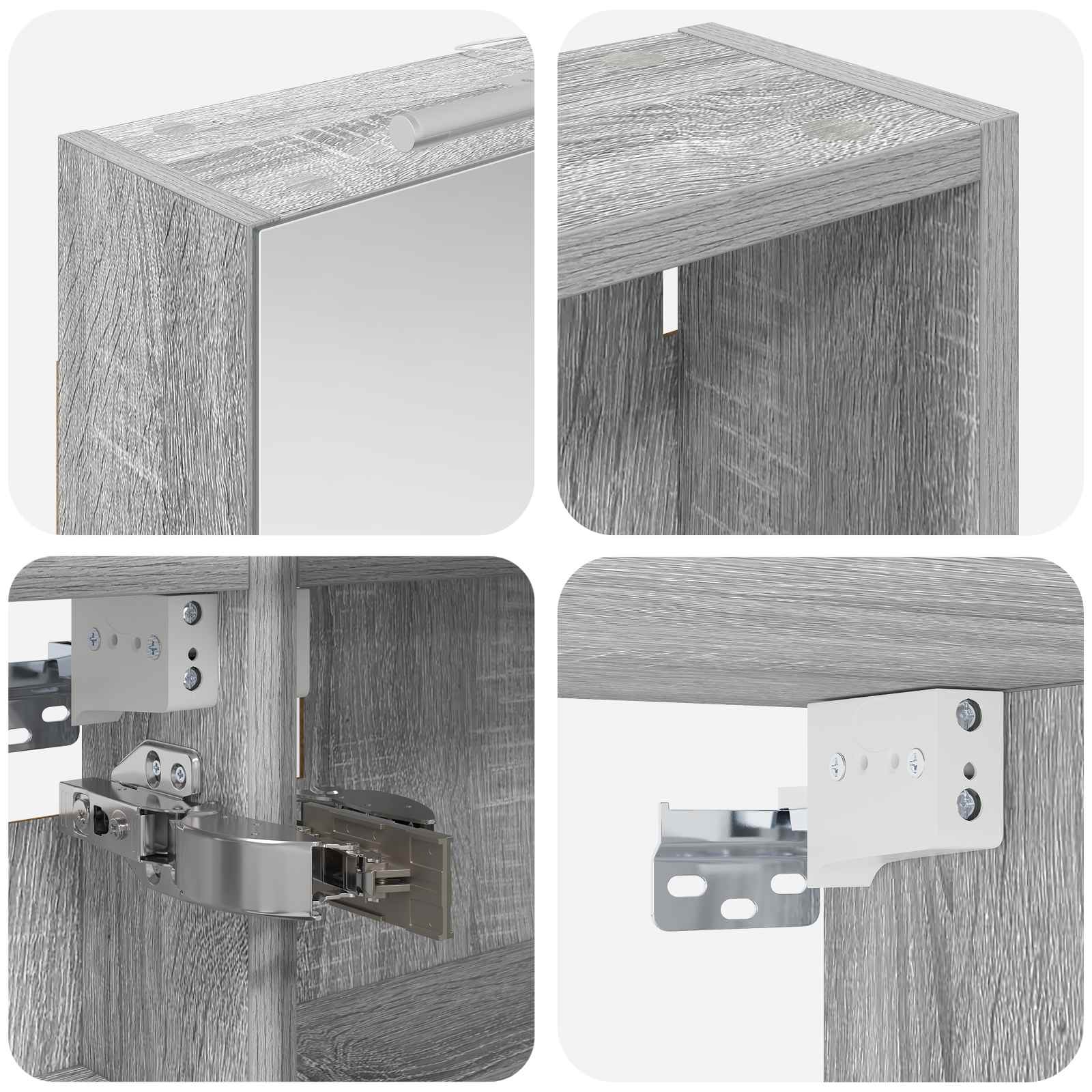Badezimmerschrank-Set 3 pcs 130 x 14,5 x 70 cm Holzwerkstoff