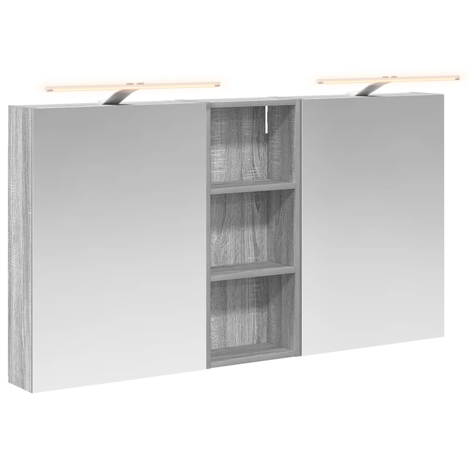 Badezimmerschrank-Set 3 pcs 130 x 14,5 x 70 cm Holzwerkstoff