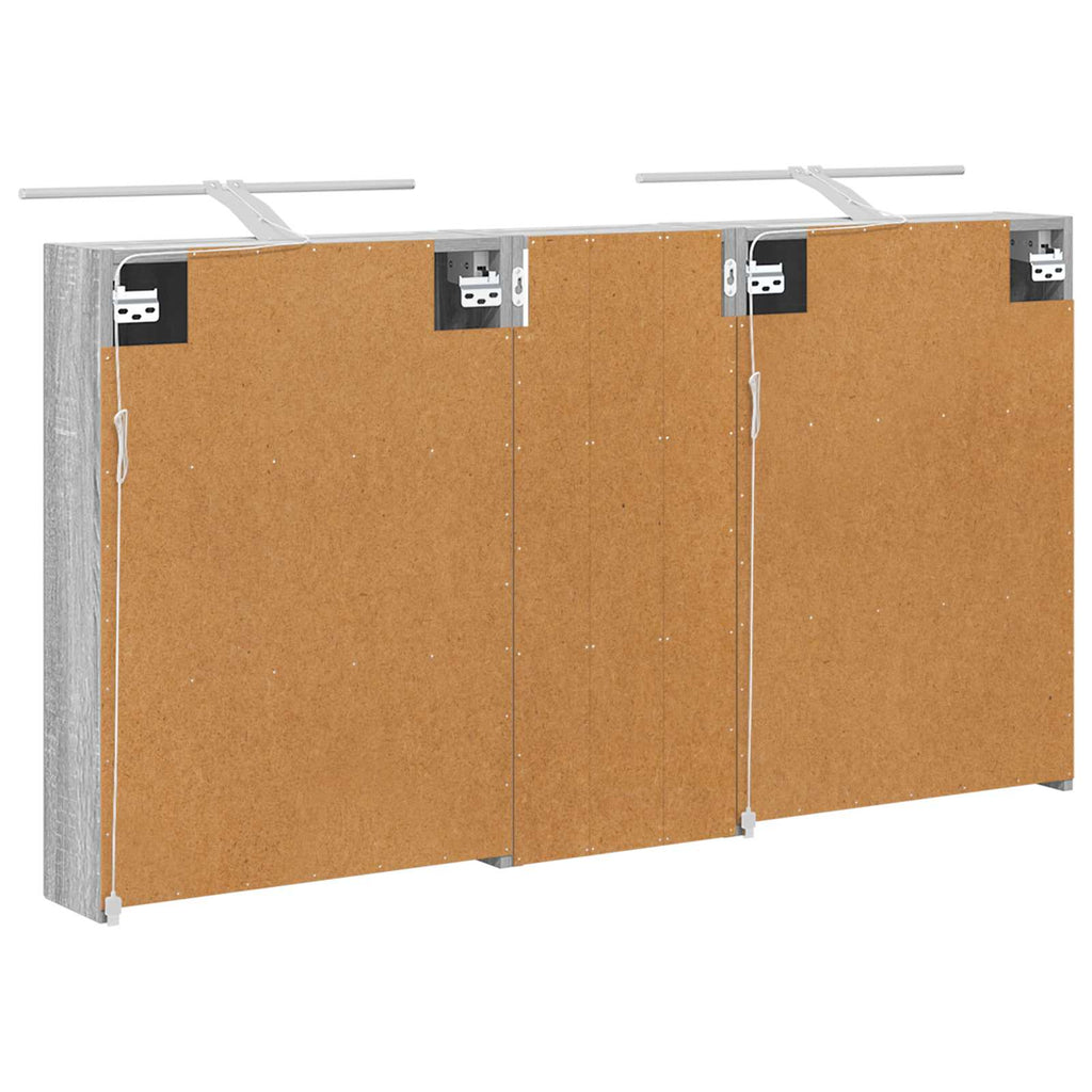 Badezimmerschrank-Set 3 pcs 130 x 14,5 x 70 cm Holzwerkstoff