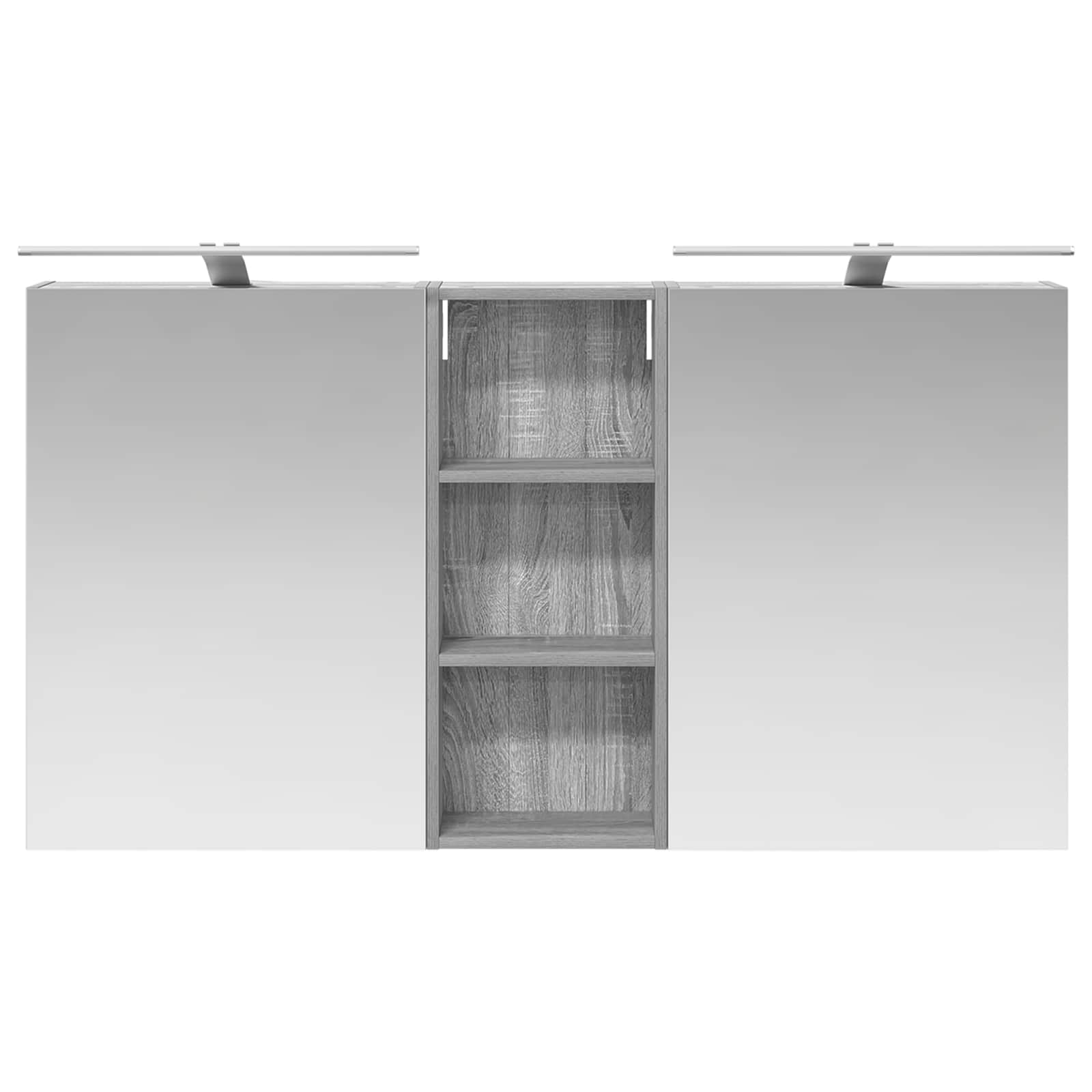 Badezimmerschrank-Set 3 pcs 130 x 14,5 x 70 cm Holzwerkstoff
