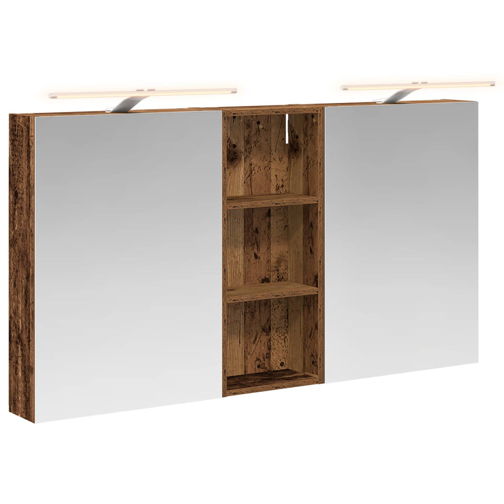 Badezimmerschrank-Set 3 pcs 130 x 14,5 x 70 cm Holzwerkstoff