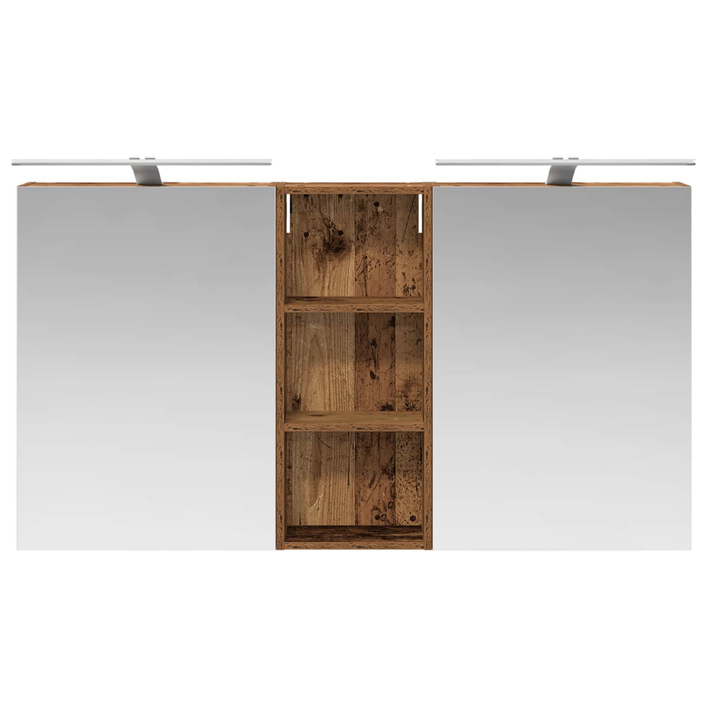 Badezimmerschrank-Set 3 pcs 130 x 14,5 x 70 cm Holzwerkstoff