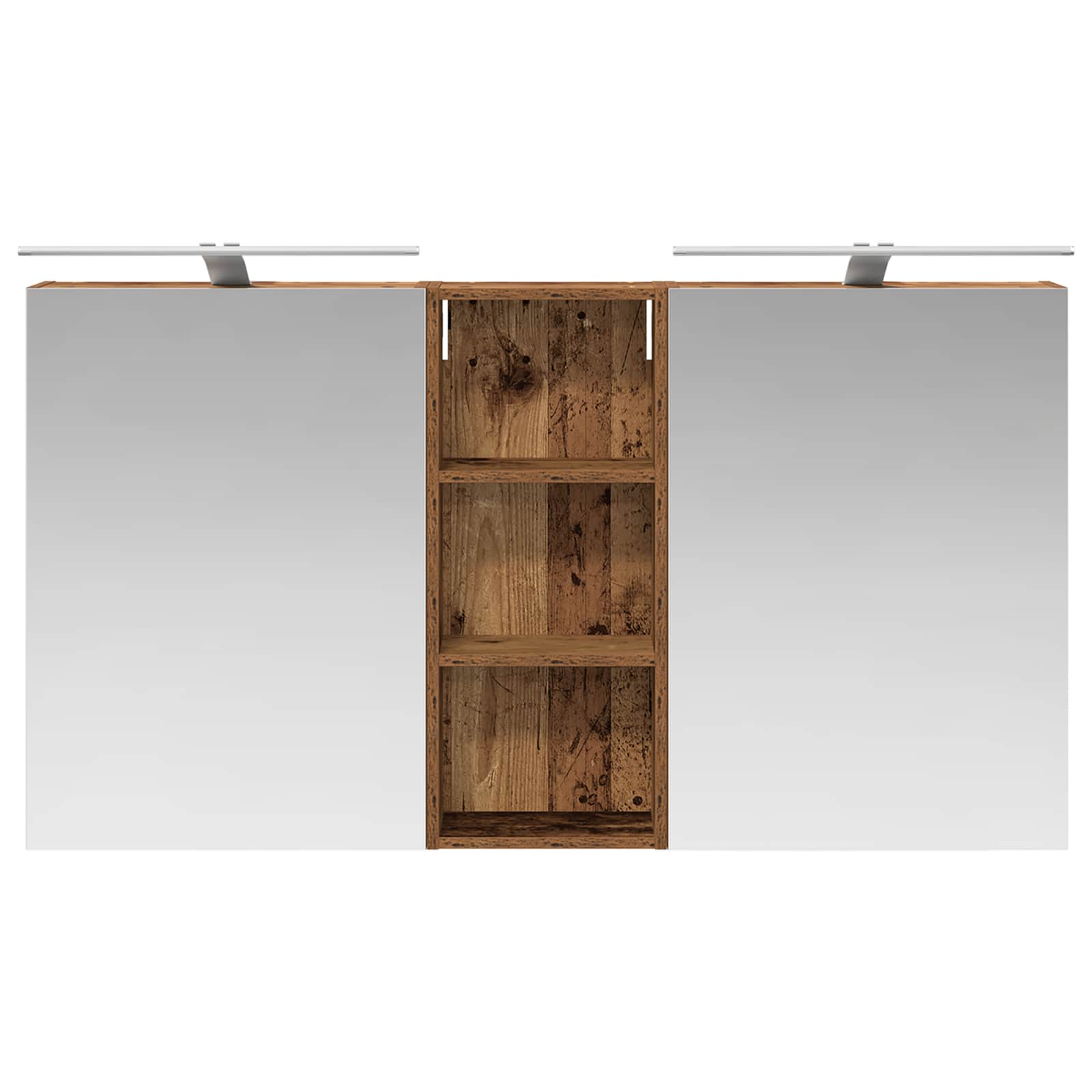 Badezimmerschrank-Set 3 pcs 130 x 14,5 x 70 cm Holzwerkstoff